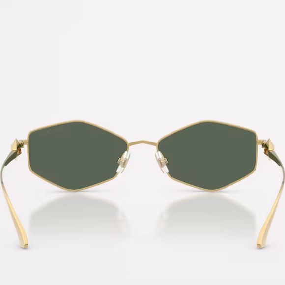 Jimmy Choo Gold Frame Sunglasses with Dark Lenses - Picture 4 of 7